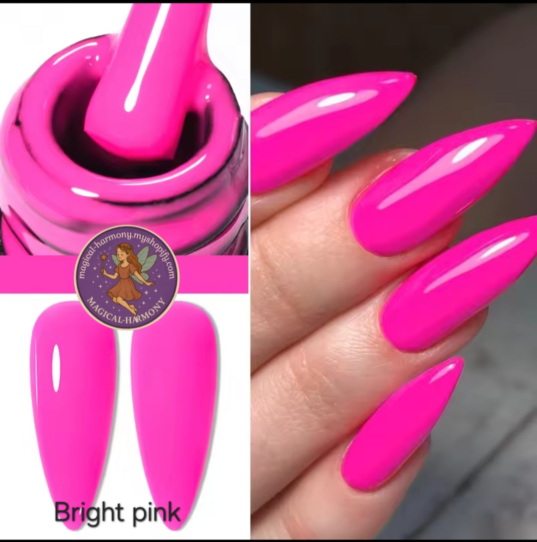 Neon Rubber Base Florescent Gel Nail Polish