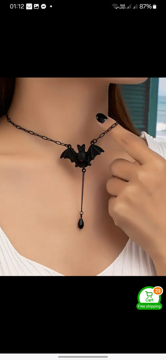 Bat necklace