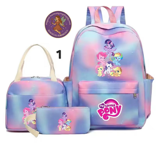3 Piece Pony Bags.