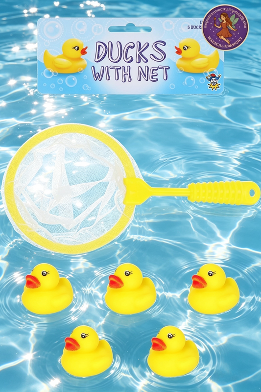 Mini Ducks with Net Bath Time Set
