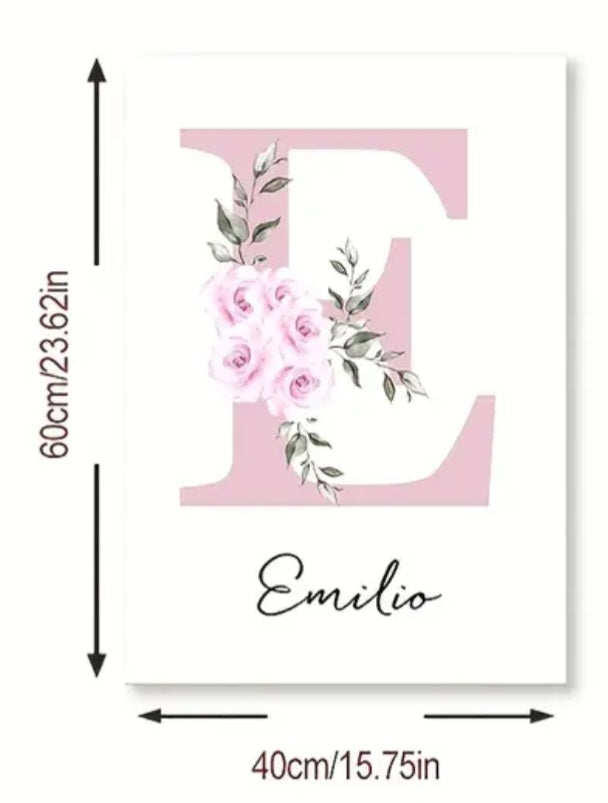 [2D Flat] 3pcs Pink Animal Wall Art.