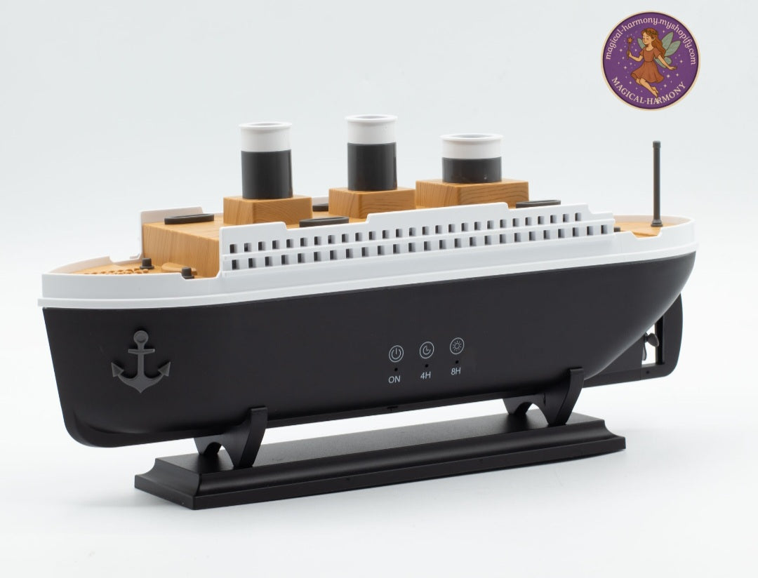 Titanic Ship Model - Puff Effect - USB - Colour Change - Remote Aroma Diffuser