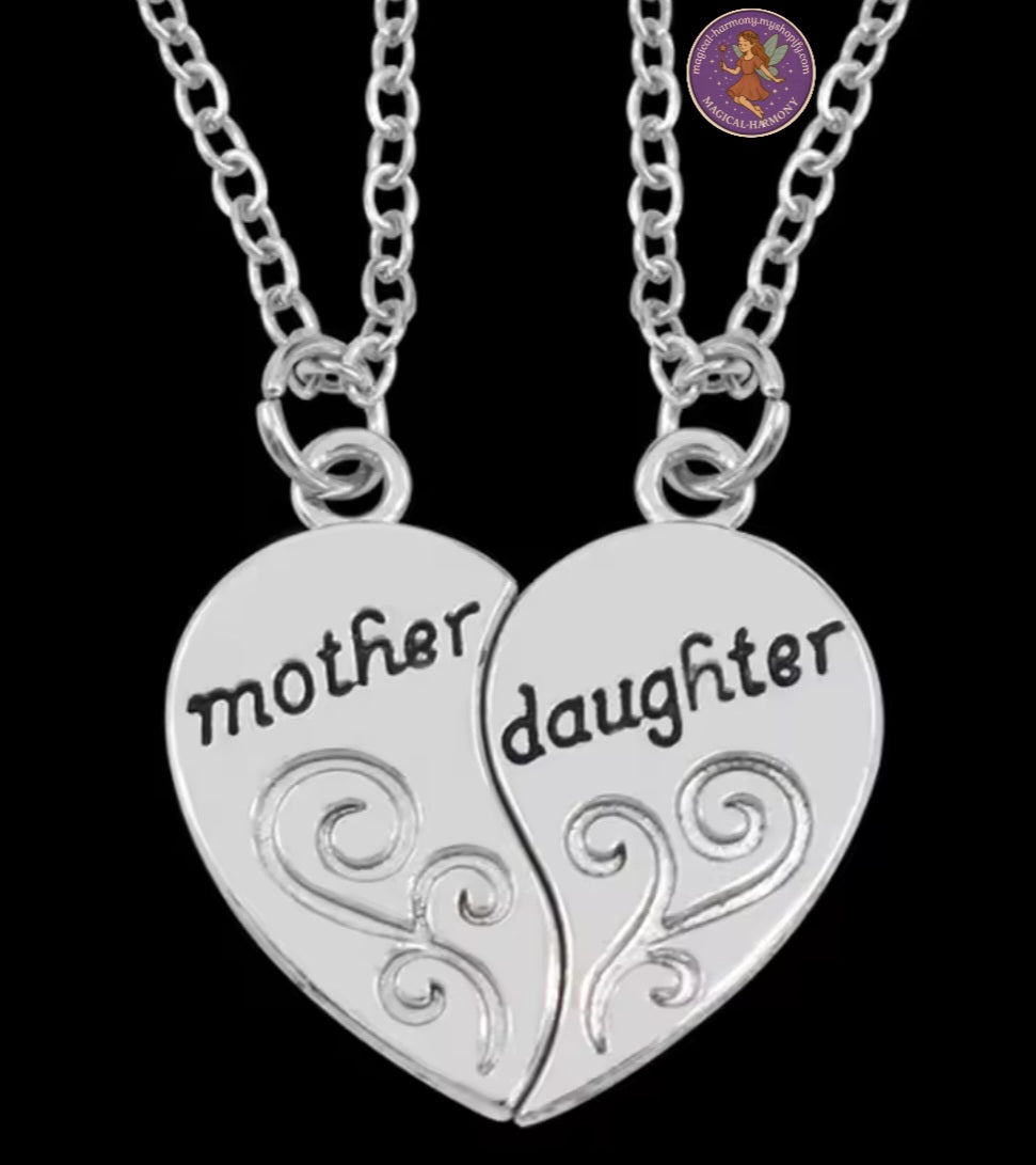 2-Piece Antique Silver-Plated Necklace Set