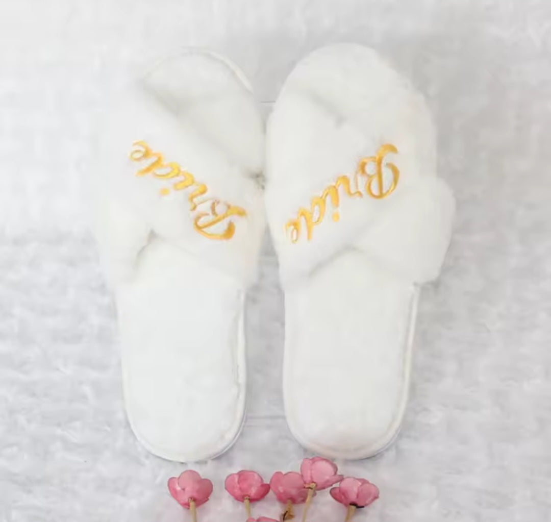 Wedding Party Slippers.