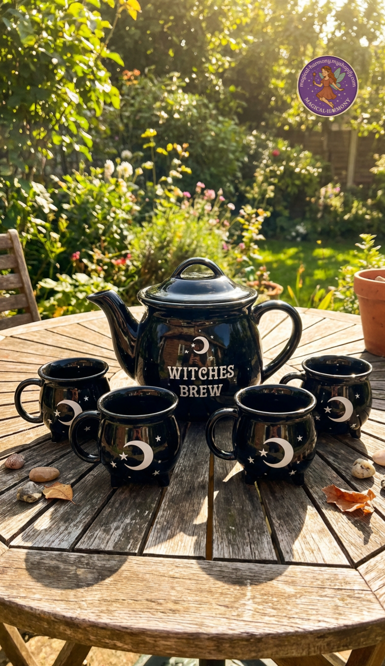 Witches Brew” Teapot & Cauldron Cup Set
