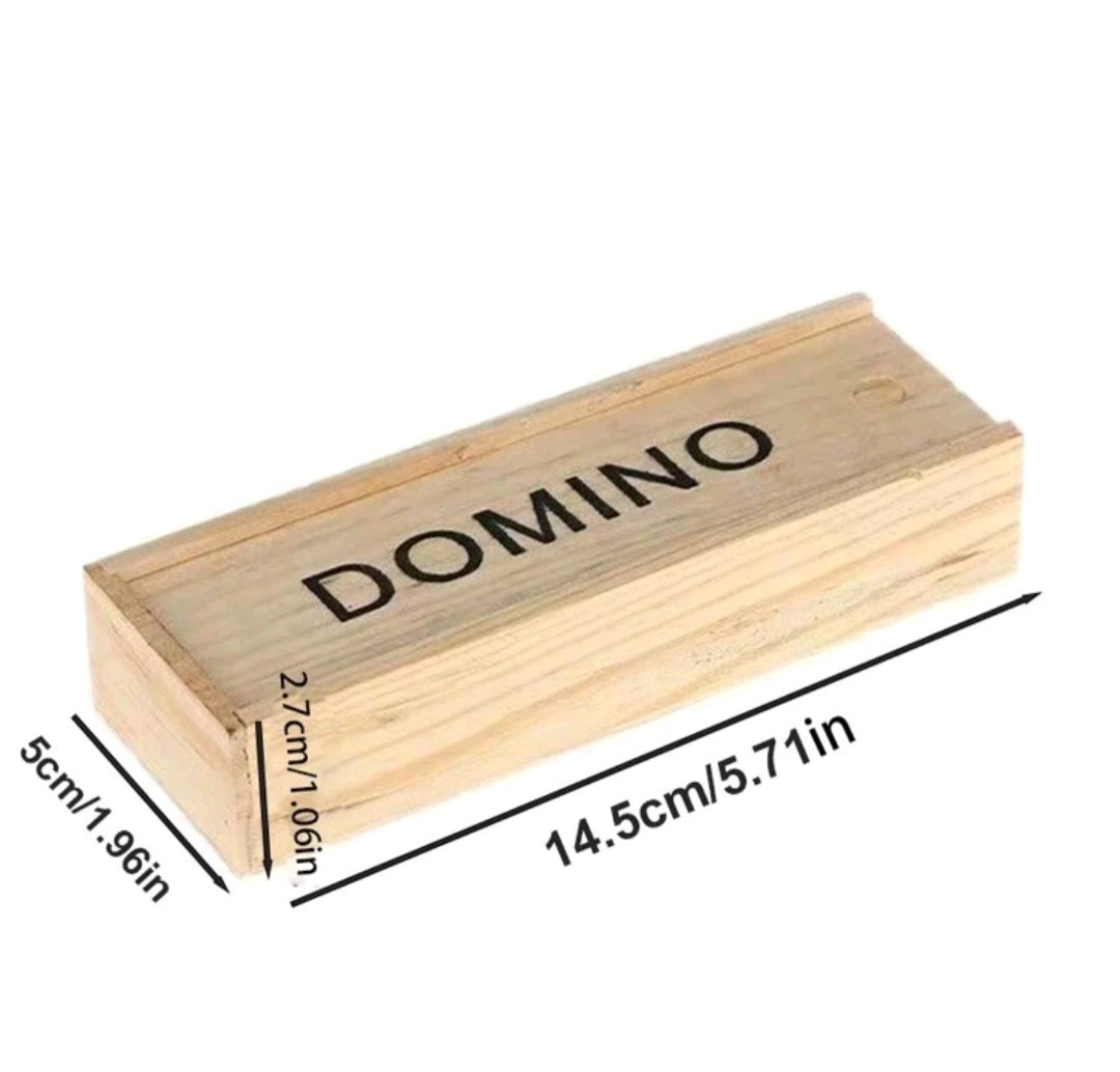 Wooden Game Of Dominoes