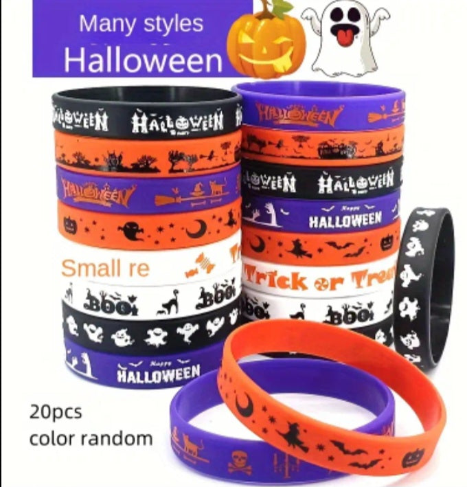 Something Different This Halloween Halloween. Silicone Bracelet.