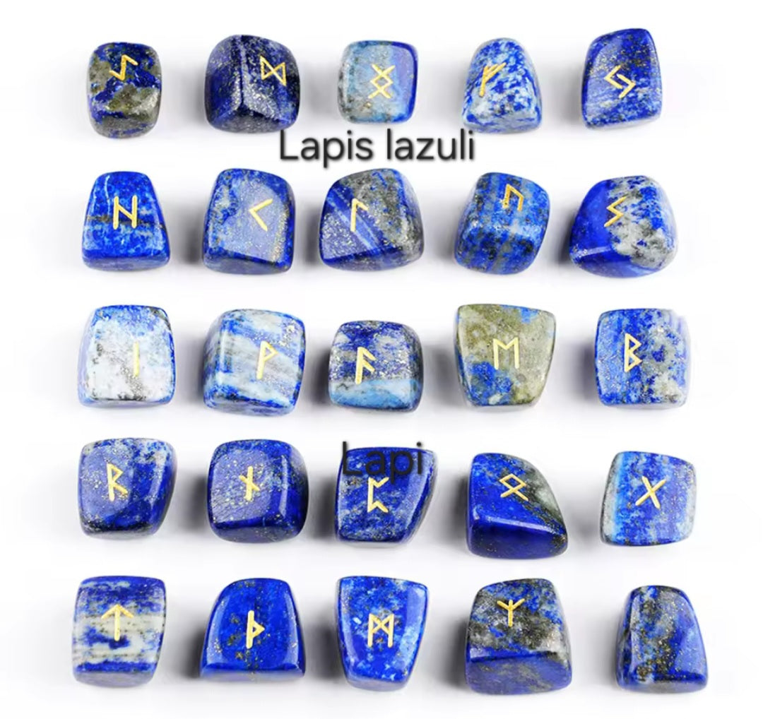 Natural Crystal Rune Stones