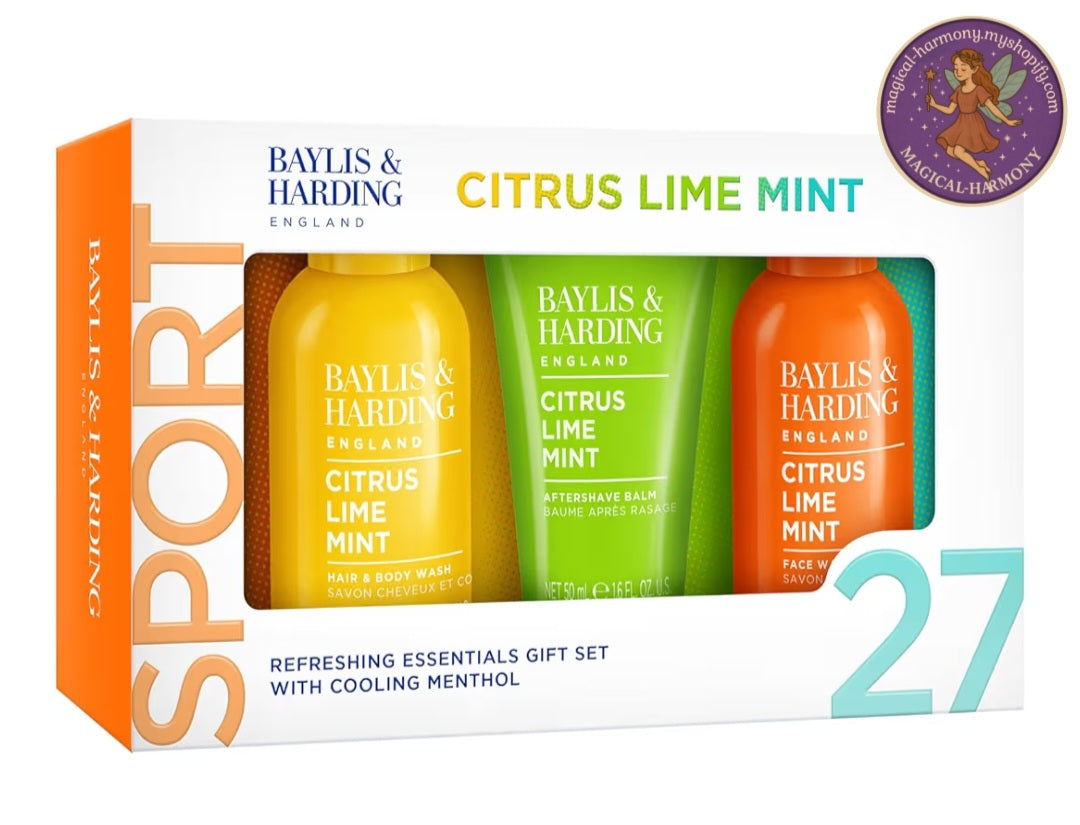 Baylis & Harding Citrus, Lime & Mint Men's Refreshing Essentials Trio Gift Set 💚