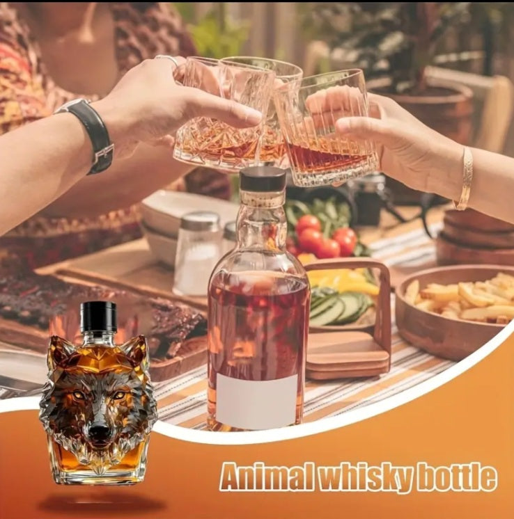 Wolf Alcohol Spirit Bottle