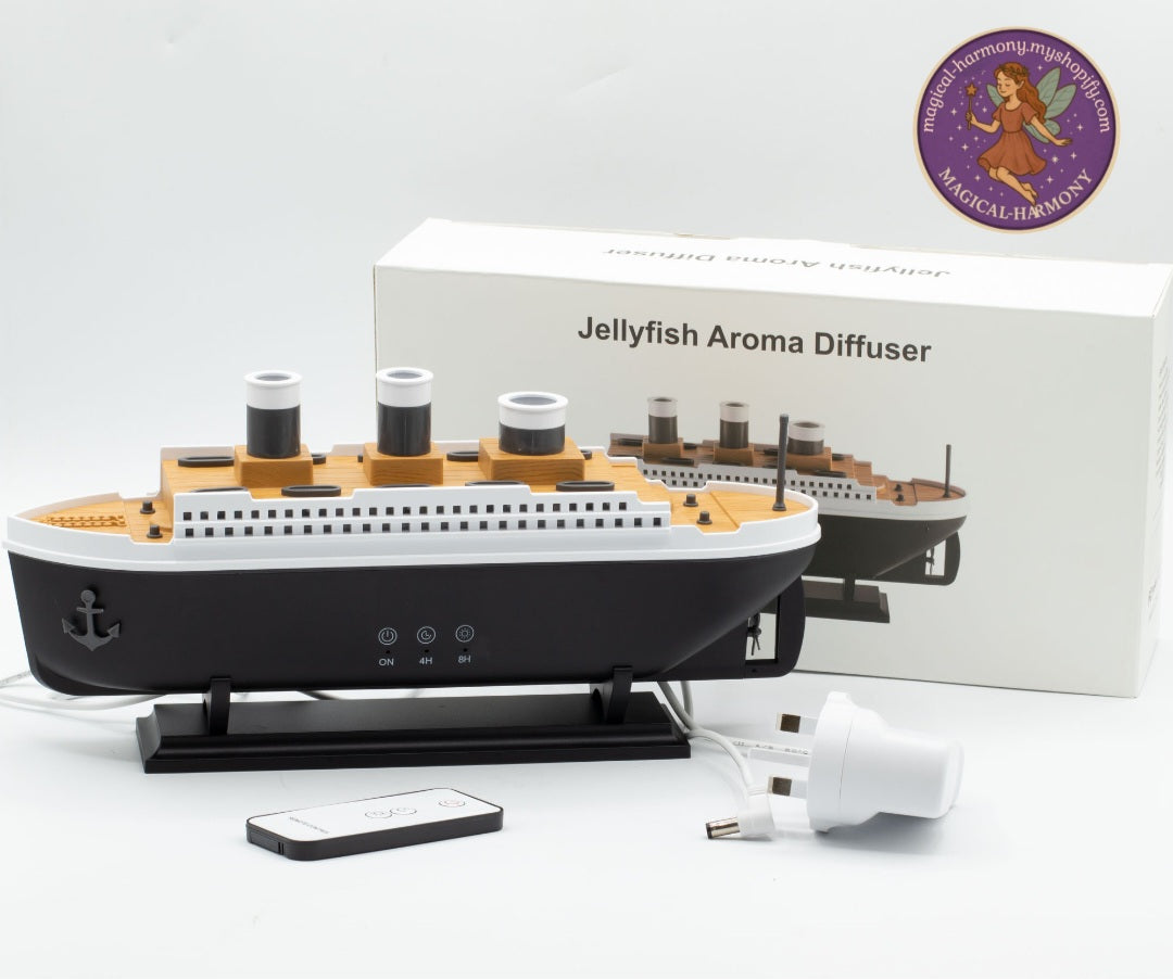 Titanic Ship Model - Puff Effect - USB - Colour Change - Remote Aroma Diffuser