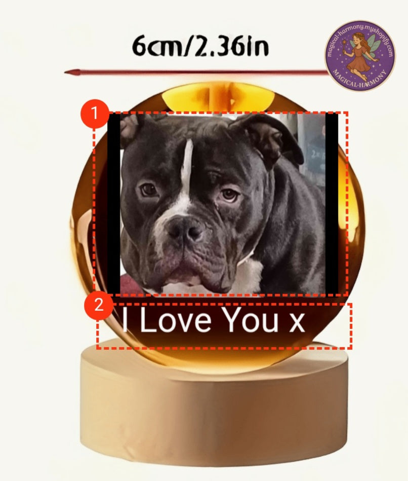 PERSONALISED Crystal Ball Glass Sphere