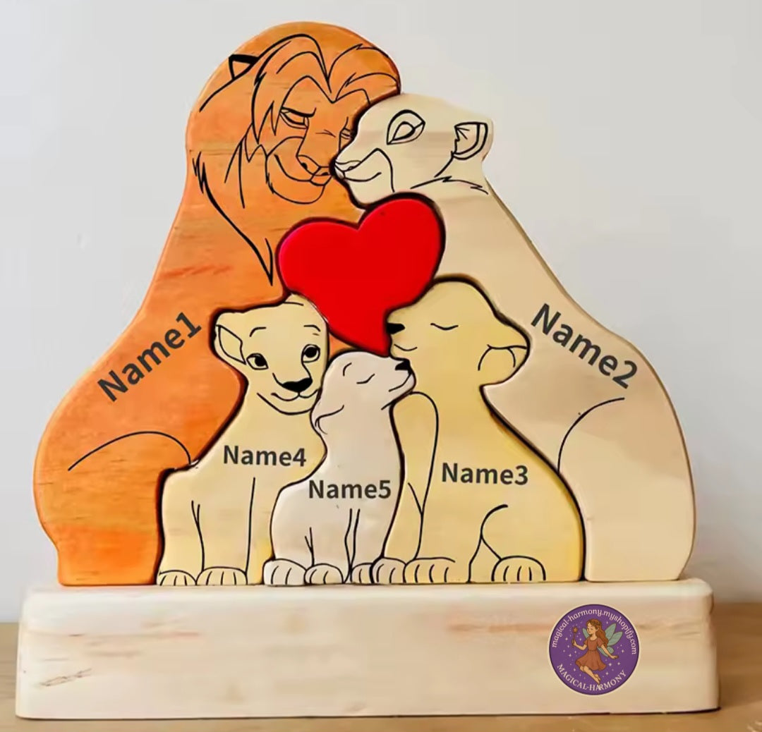 Personalised Art Family Puzzle.