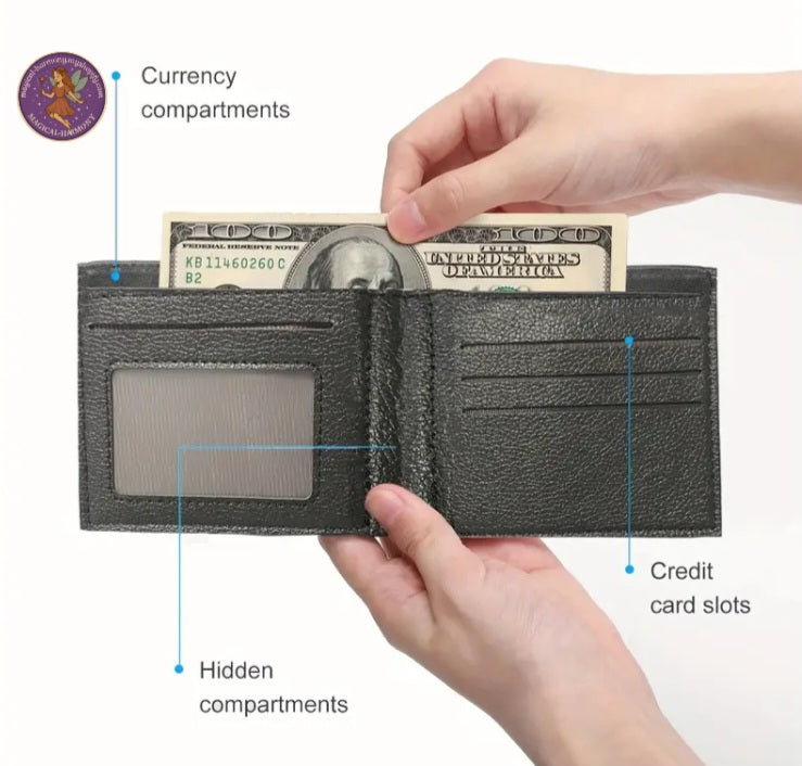 Men’s Black Faux Leather Wallet