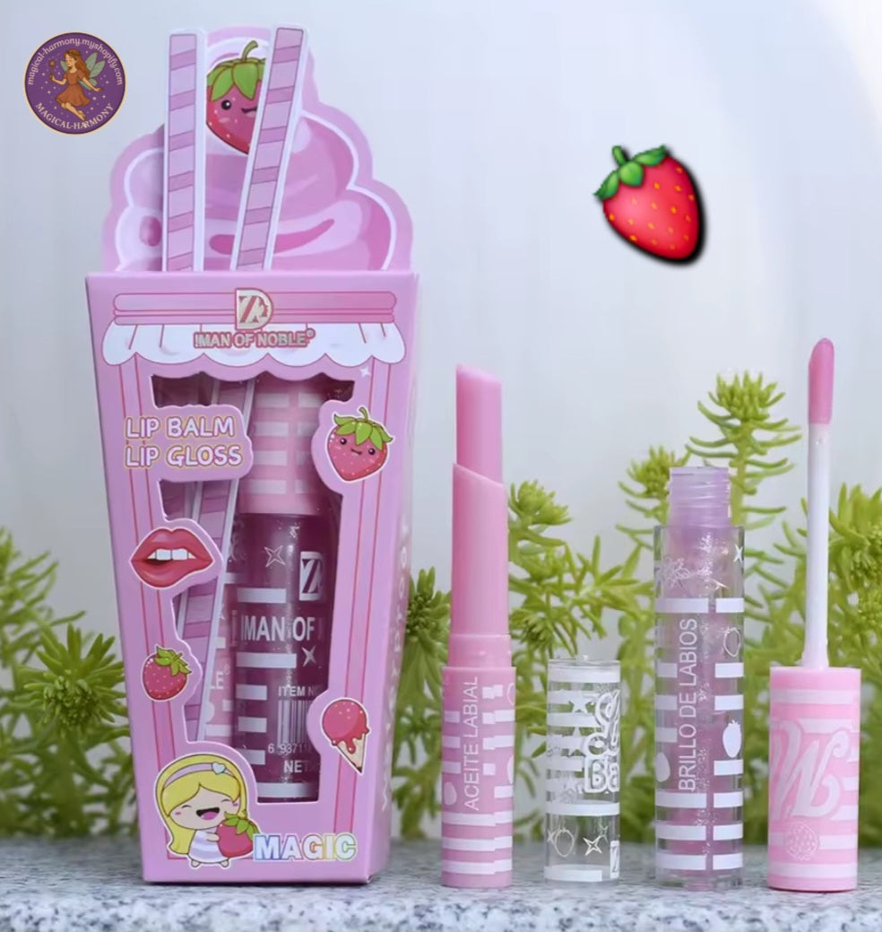 Cute Ice-Cream Lip Care Set!
