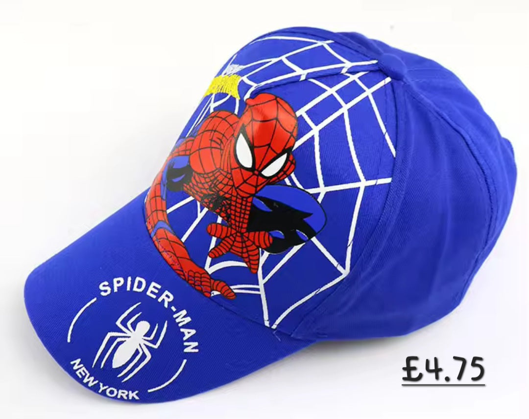 Kids spider baseball/summer cap