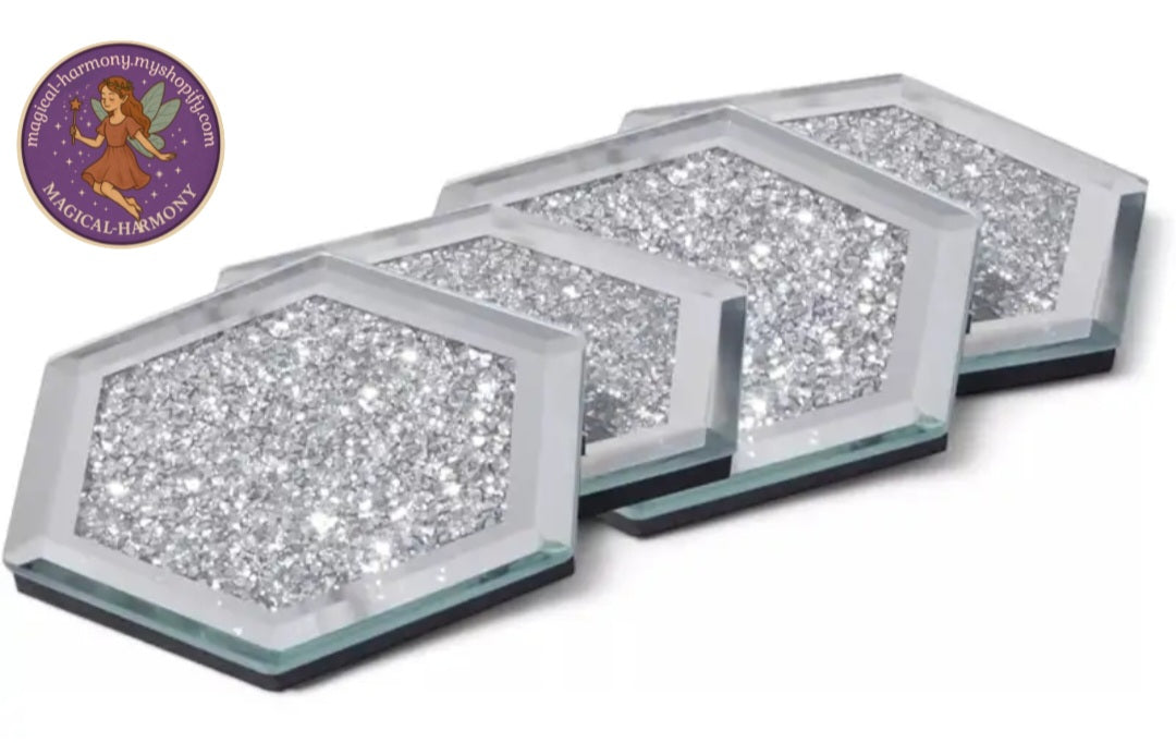 Set of 4 Crystal Coasters