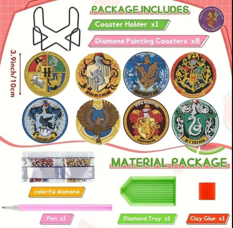Diamond Painting Coaster Kits