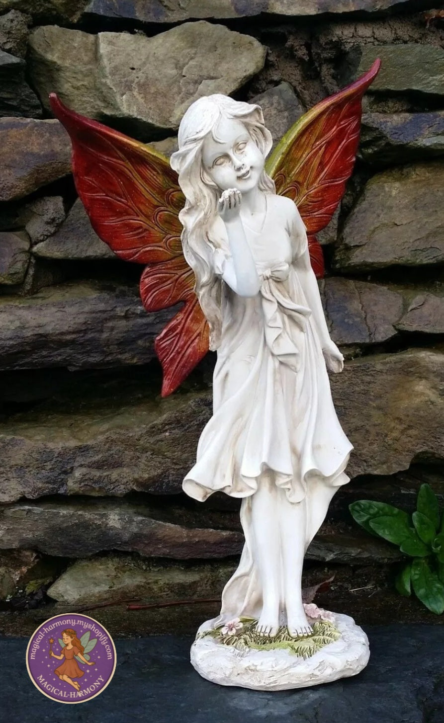 Colourful Wings Large Magical Fairy Statue