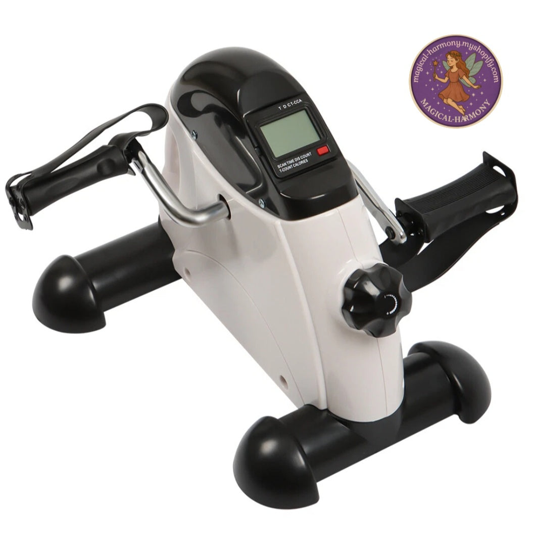 Mini Exercise Bike Under Desk Pedal Exerciser Leg Training w/LCD Display Fitness