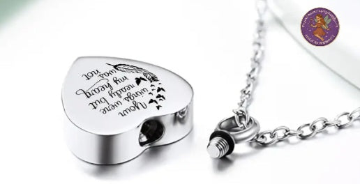 2pcs Memorial Urn Necklace Set