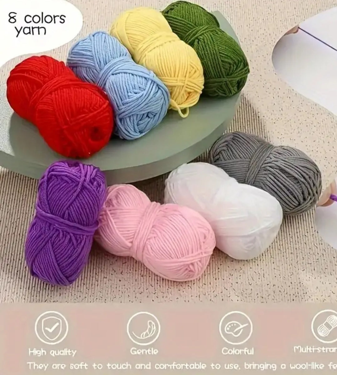 103 Piece DIY Crochet Kit.