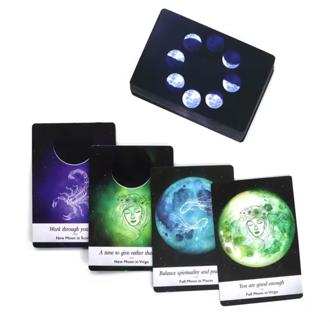 Moonology Manifestation Oricle Tarot Cards