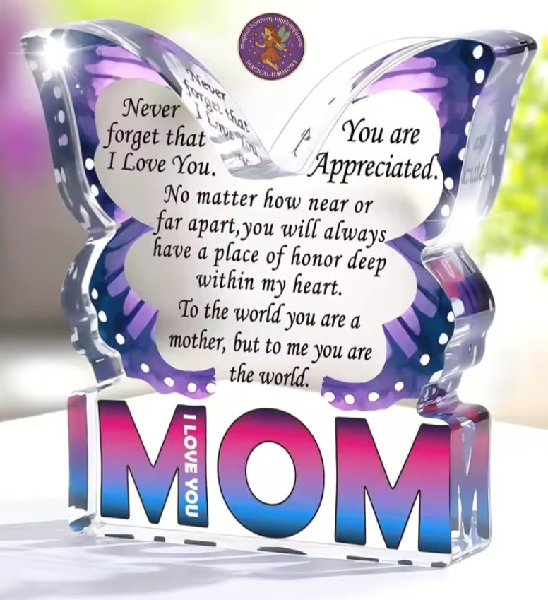 Butterfly-Shaped Keepsake Block