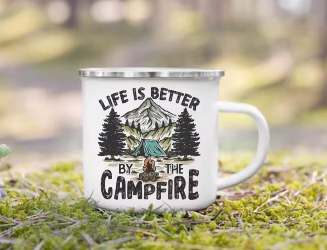 Tin Camping Mug
