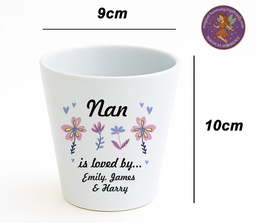 Personalised Nan Plant Pot.