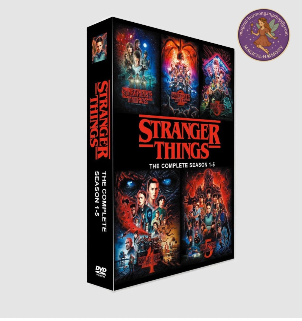 Stranger Things Seasons 1–5 DVD Box Set (14 Discs) – UK Edition