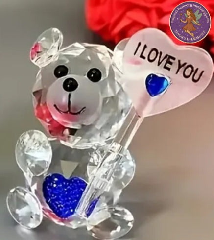 Enchanting Crystal Bear Sculpture