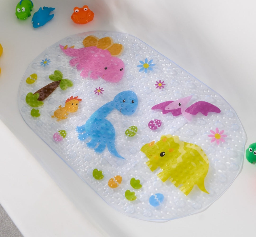 Kids Pvc Nonslip Dino Bathmat