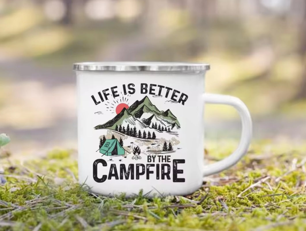 Tin Camping Mug