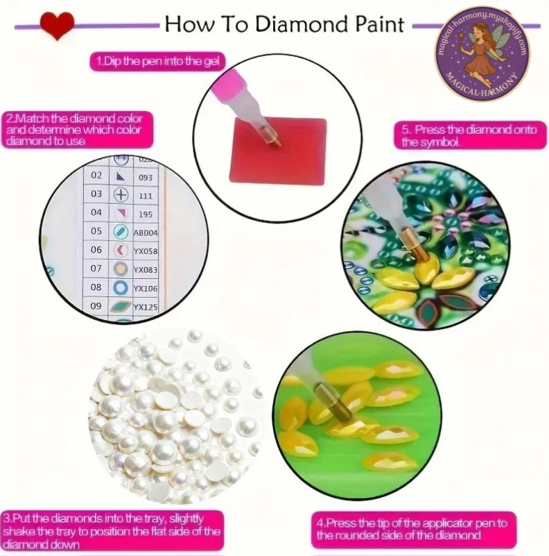 Frameless 5D Pearl Diamond Painting Kit
