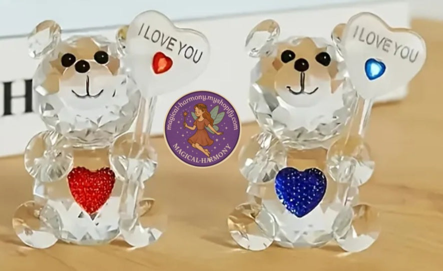 Enchanting Crystal Bear Sculpture