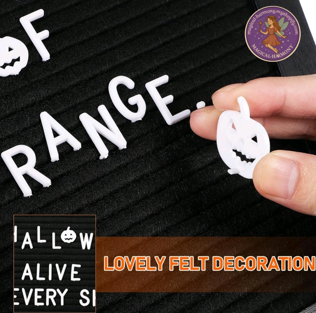 Halloween Coffin Letter Board With Characters Gothic Birthday Wedding Home Decor
