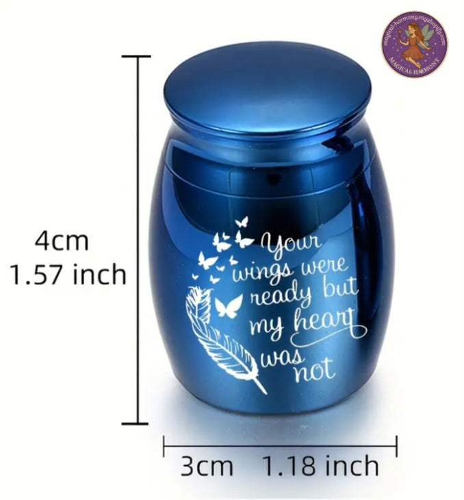 2pcs Memorial Urn Necklace Set