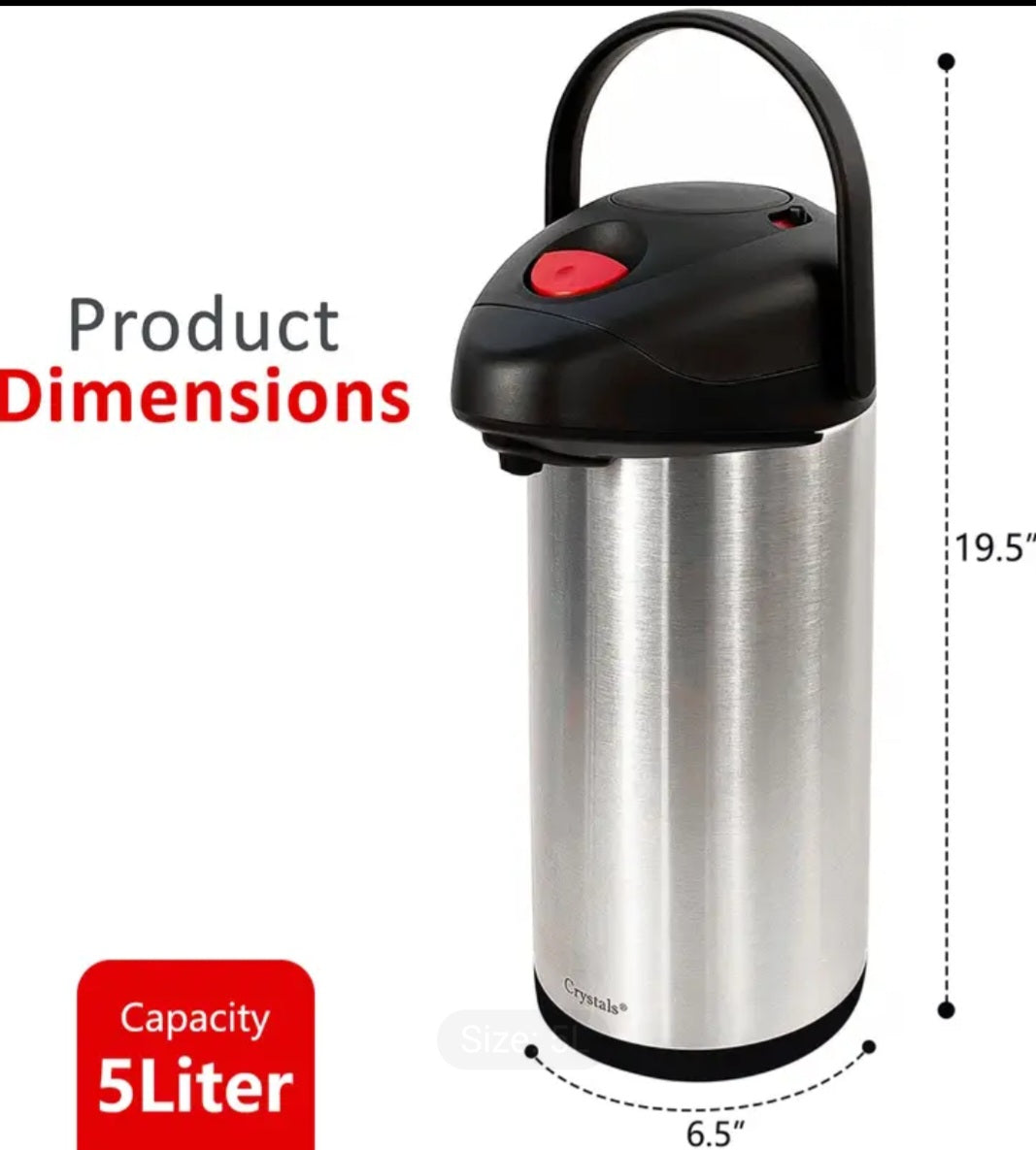 5L Thermal Flask With Pump Action