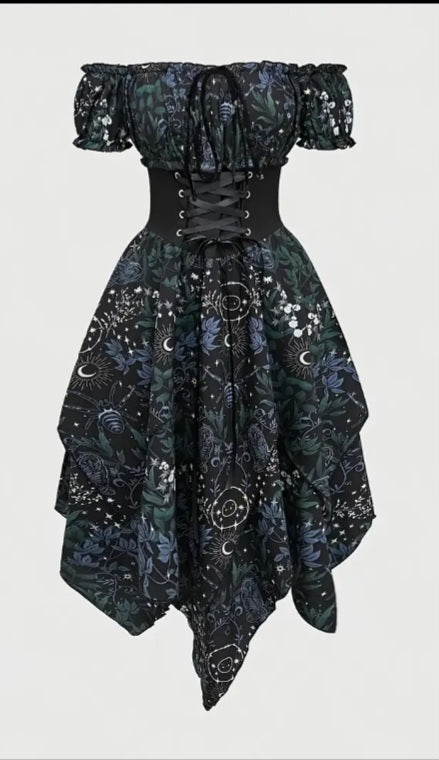 Plus Size Star & Moon Dress